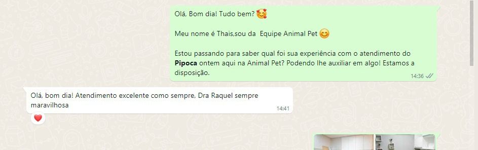 Avaliação de cliente